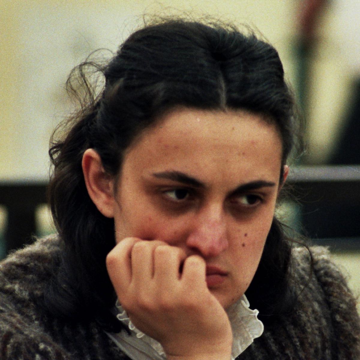 Maia Chiburdanidze, reigning women's world champion and third-place finisher at Polanica-Zdrój 1984 (photographed at the Thessaloniki Olympiad later that year).